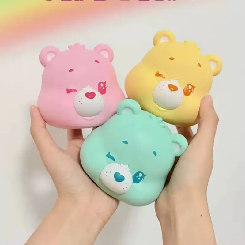 

FUNISM Care Bears Blind Box Toy Kawaii Bear Figures Little Things Series Cubby Face Doll Collection Ornaments Girls Boys Gifts