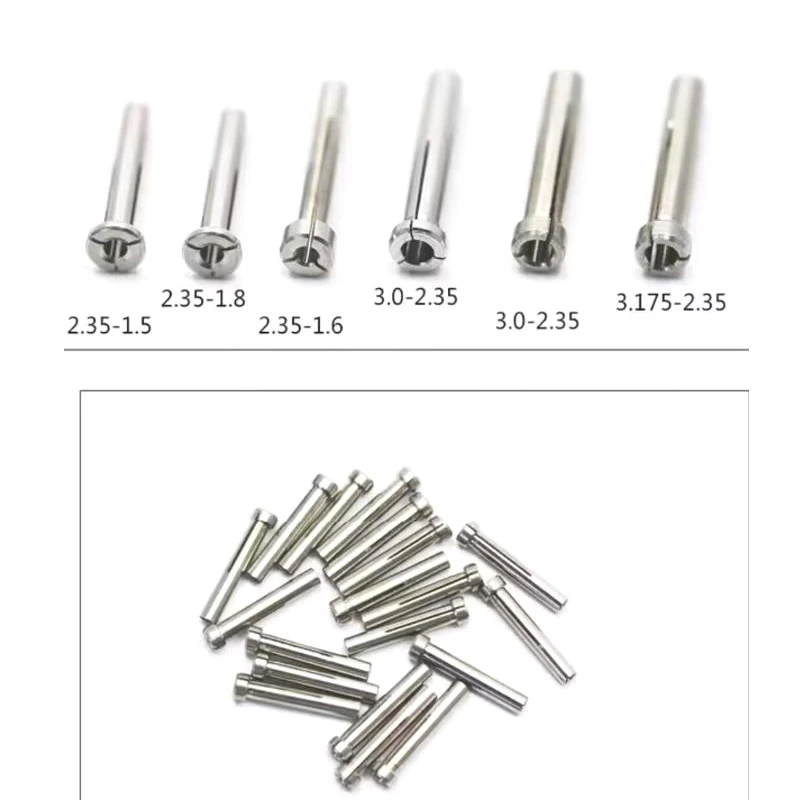 1PC Dental Jewelry Micromotor Polishing Cariving Electric Pen Collet Chuck To Collet Chuck To Burr Adapter Very Convenient