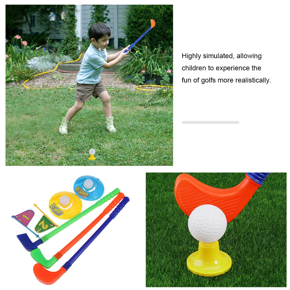

1 Set Kids Golf 3+ Years Durable Abs Indoor Outdoor Golf Set For Children Educational Sports Plaything Interactive Parent-Child
