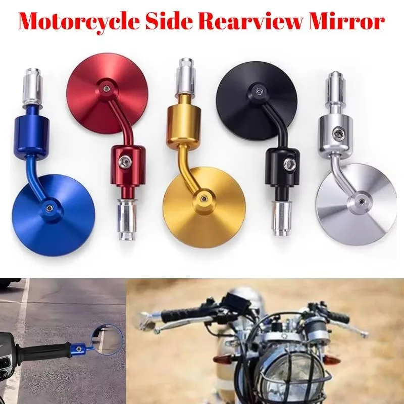 Motorcycle Mirrors CNC Aluminum Universal Handlebar End 7/8
