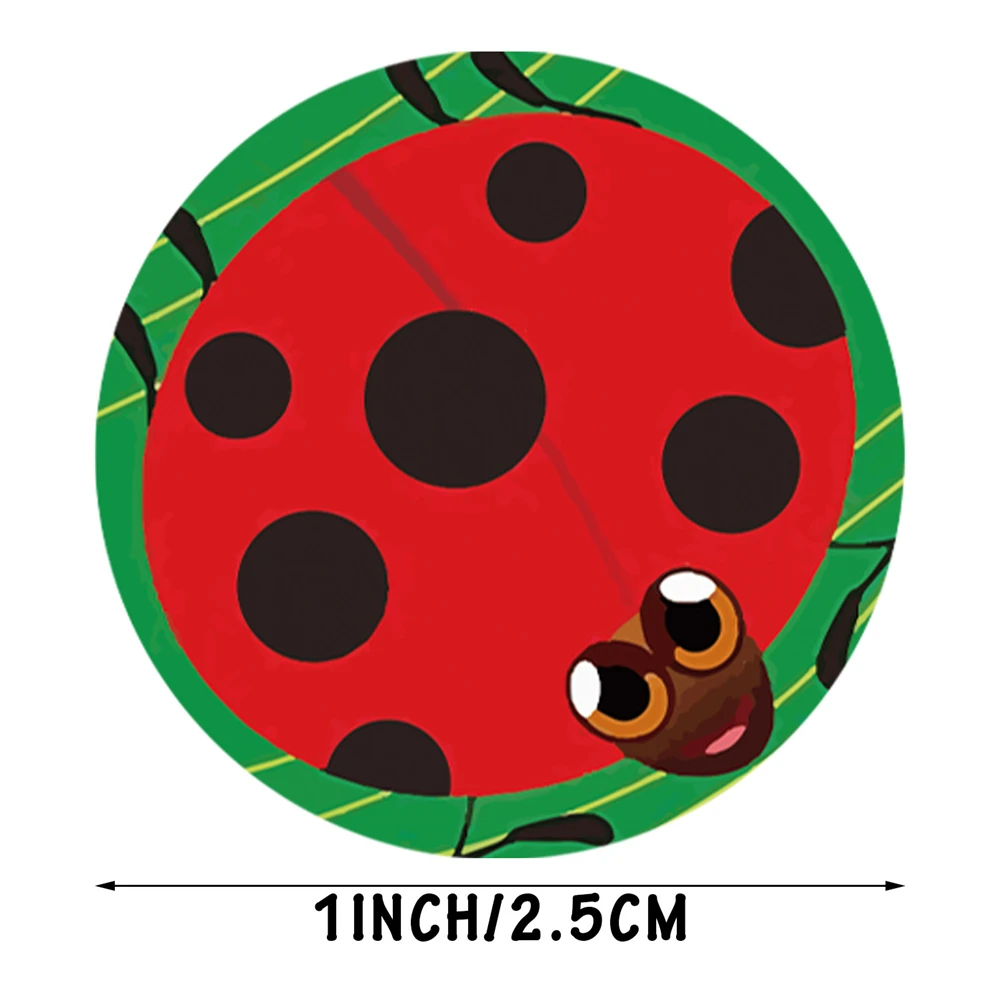 100-500 피스 만화 동물 스티커 8 디자인 1 인치 씰링 라벨 스티커 교사를 위한 문구 스티커, 어린이 문구류