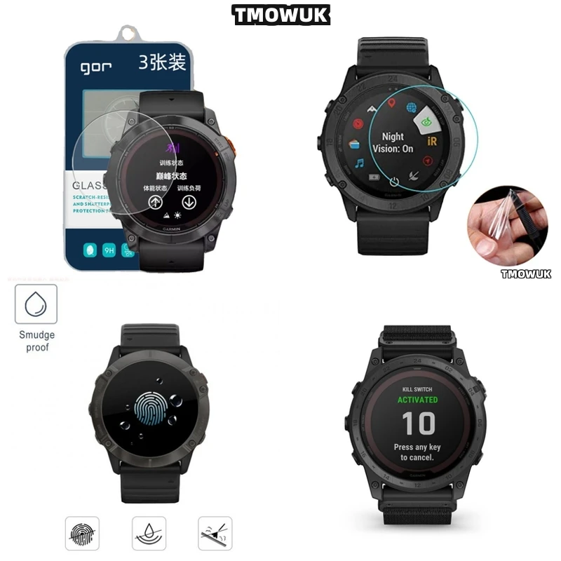 

For Garmin Tactix 7 Pro Tactix7 AMOLED Tactix 8 51mm Tactix8 47mm HD Clear Tempered Glass Watch Screen Protector Film