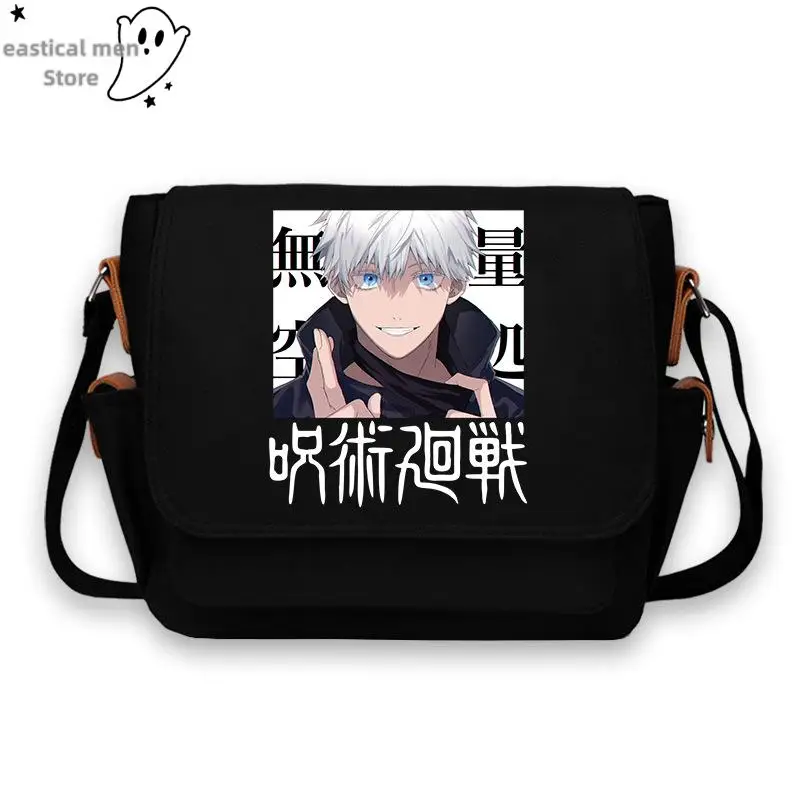 Sac à livres Anime Jujutsu Kaimmense pour hommes et femmes, sac de dessin animé Gojo Satoru, sac de messager JK pour lycéen, sacs initiés Oxford
