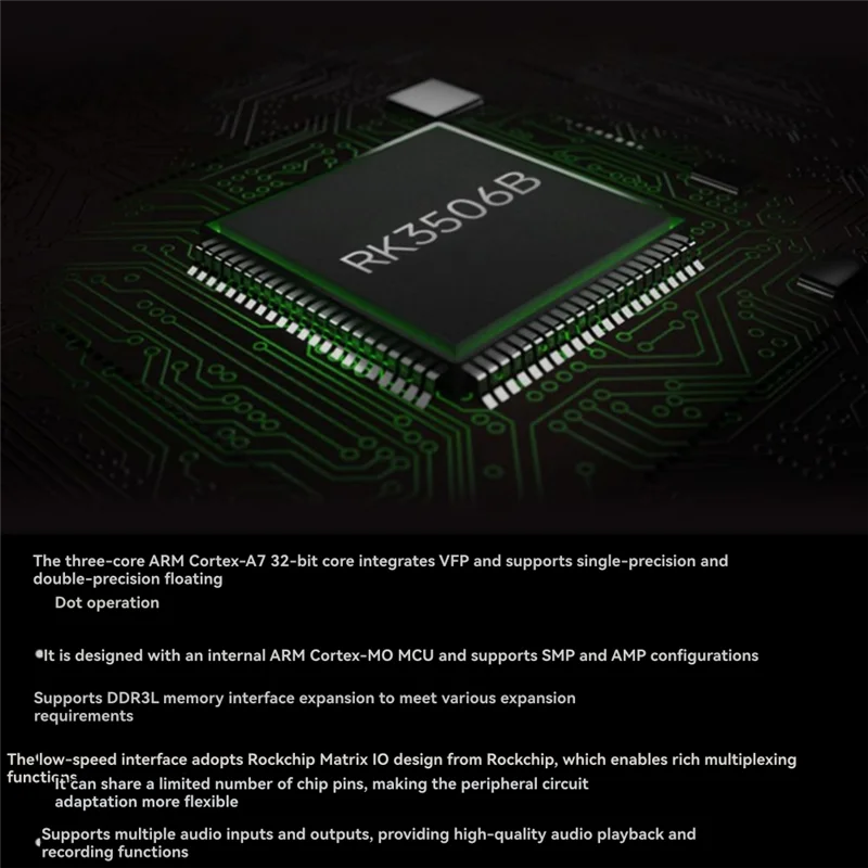 ABVO-For Luckfox Core3506 RK3506B Core Board Embedded Computing For AI And Iot Applications Integrated Multi-Core Processor