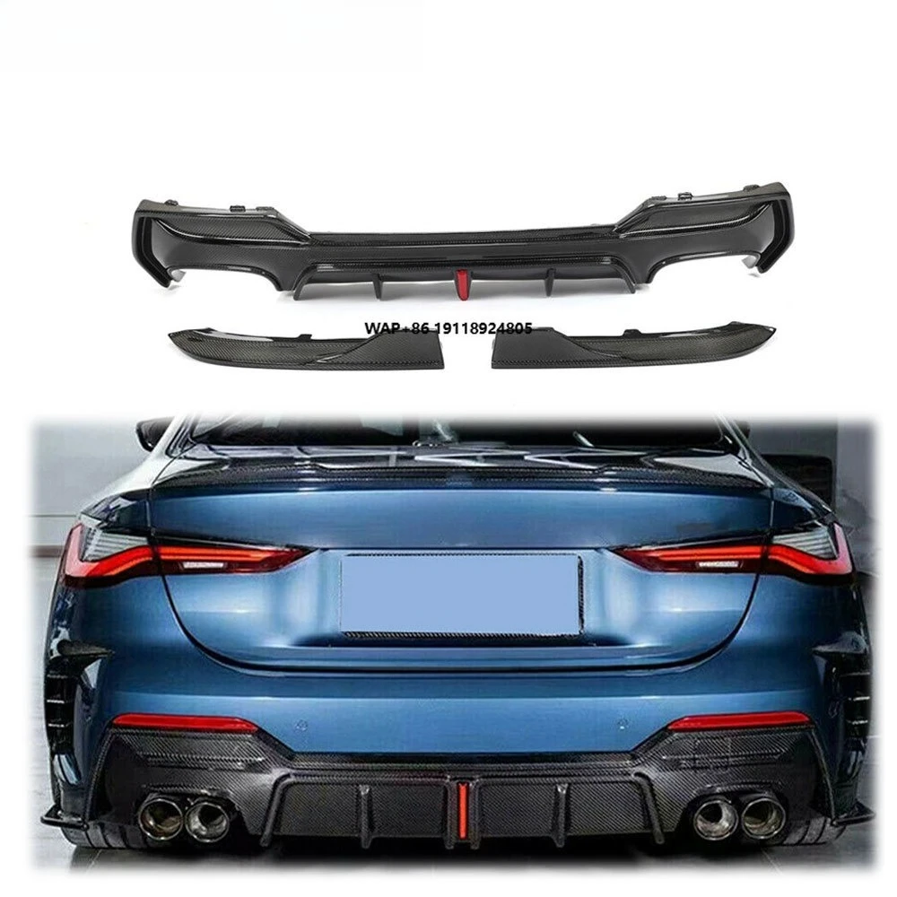 

Carbon Fiber Rear Bumper Diffuser Lip W/LED Fit for 4 Series G22 G23 M-SPORT 2021-2022