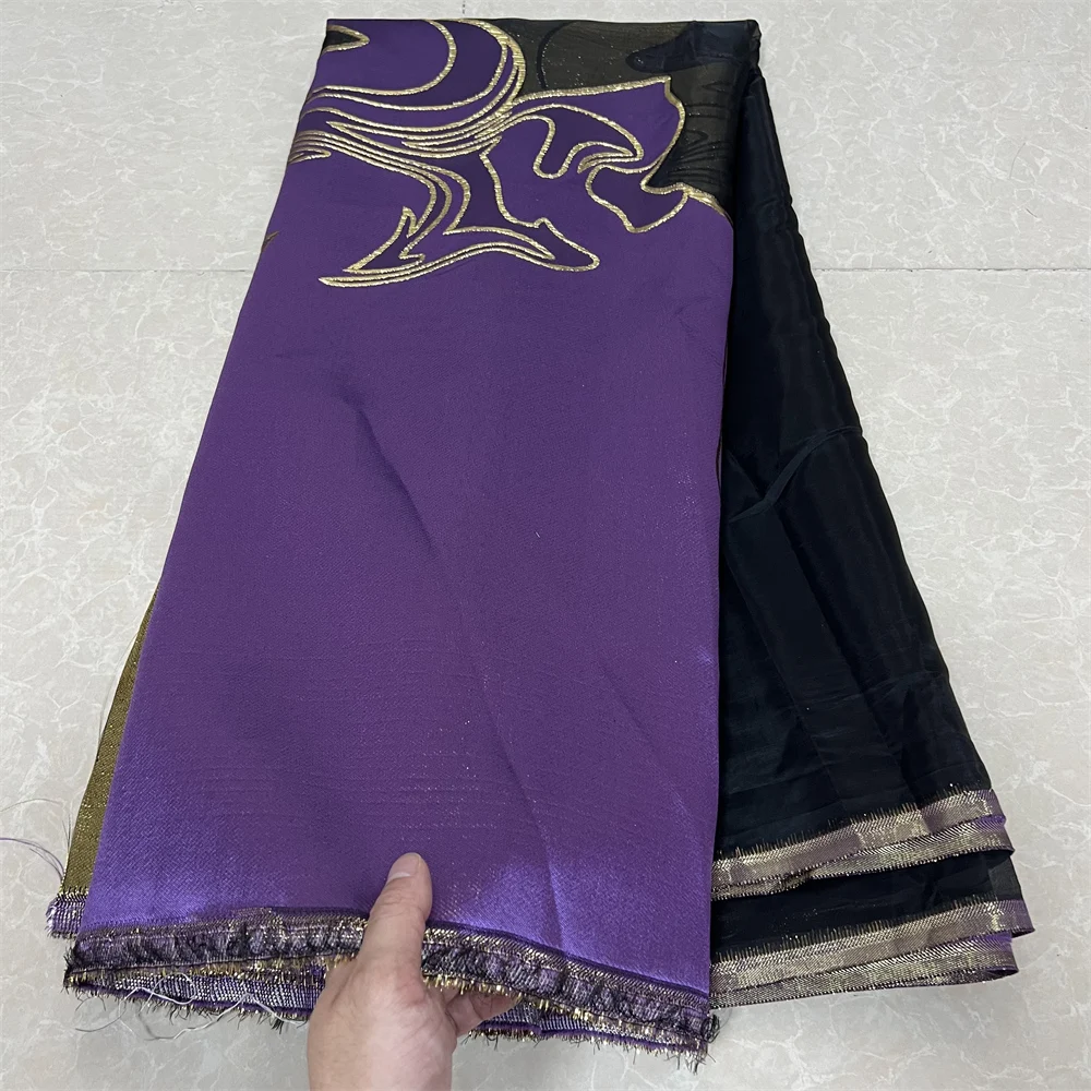 

Африканский нигерийский высококачественный тюль, кружевная ткань, органза, вышивка, гипюр для вечернего платья, жаккардовое свадебное платье, 5 ярдов, YXZ163