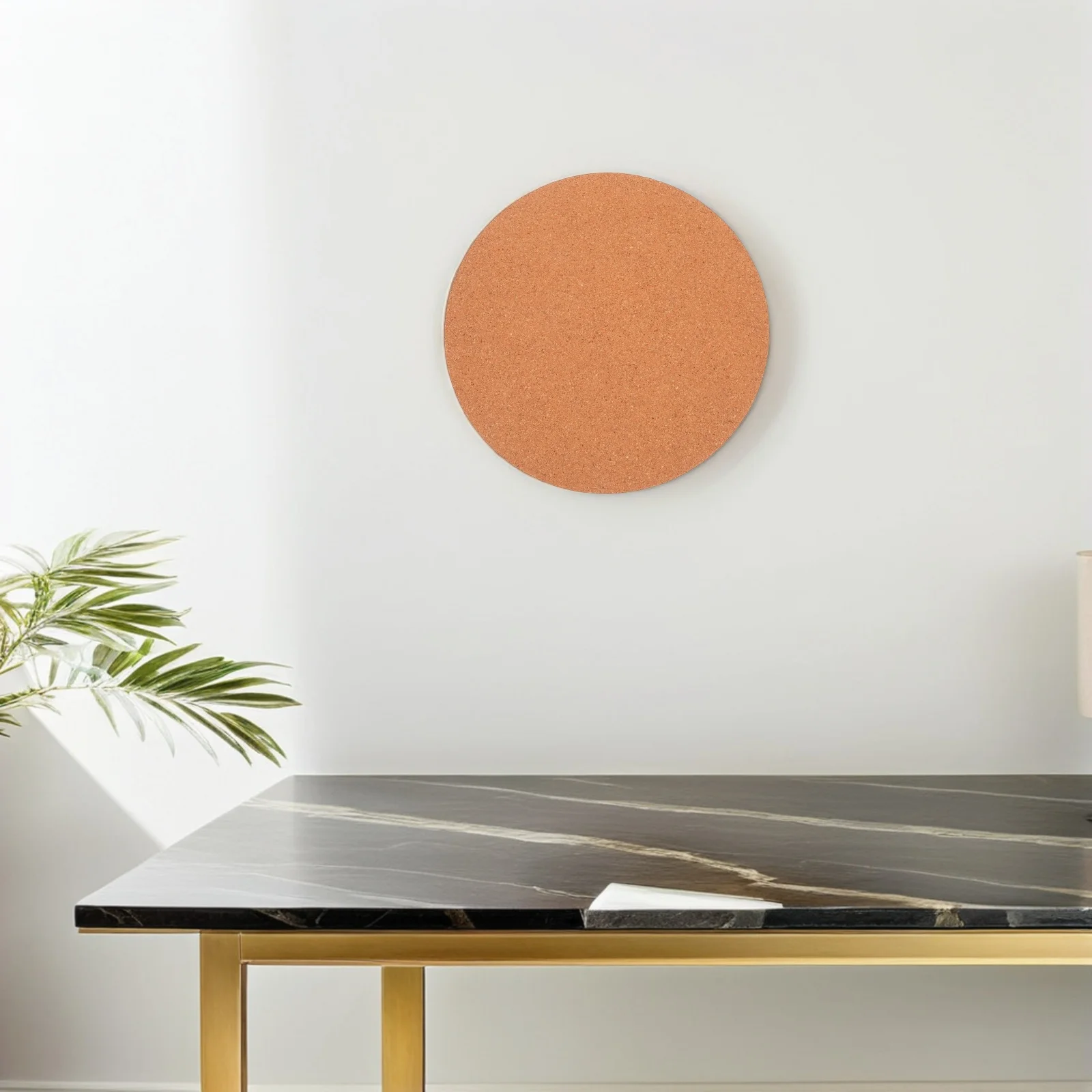 Round Cork Boards For Walls: Natural Softwood Non-Slip Wall Board For Office Home Bedroom Message Display Pin Board Decor
