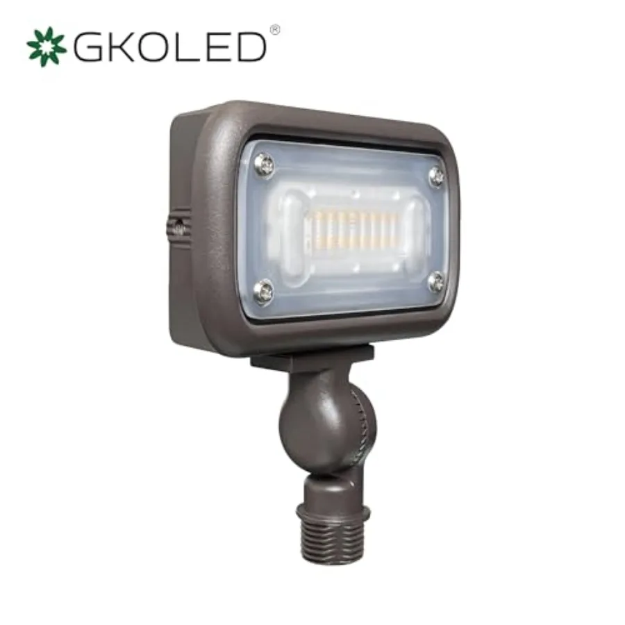 12W Outdoor Waterproof LED Garden Security Floodlight, 900Lumens, 80CRI, 2700K, 9-15V AC/DC, 1/2 Knuckle Mount, UV Resistant