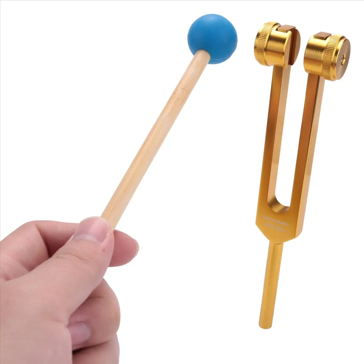 [828 Sale] Tuning Fork, 7 Chakras+1 Soul Purpose Weighted Tuning Forks,Aluminum Alloy Instrument 126.22-141.27 Hz Etc.Golden