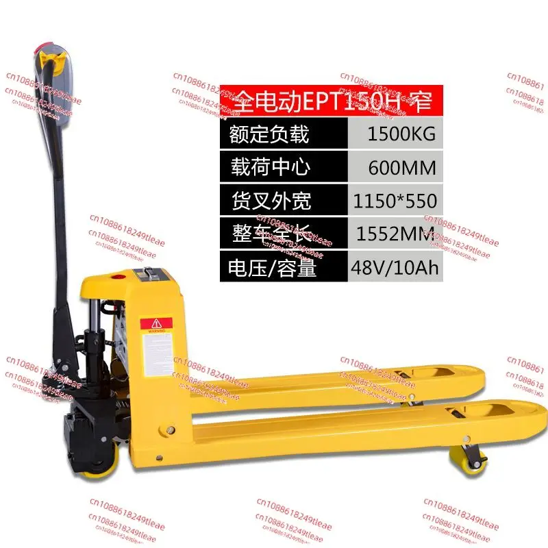 Full Electric Forklift Hydraulic Truck Electric Pallet Trailer Battery Forklift