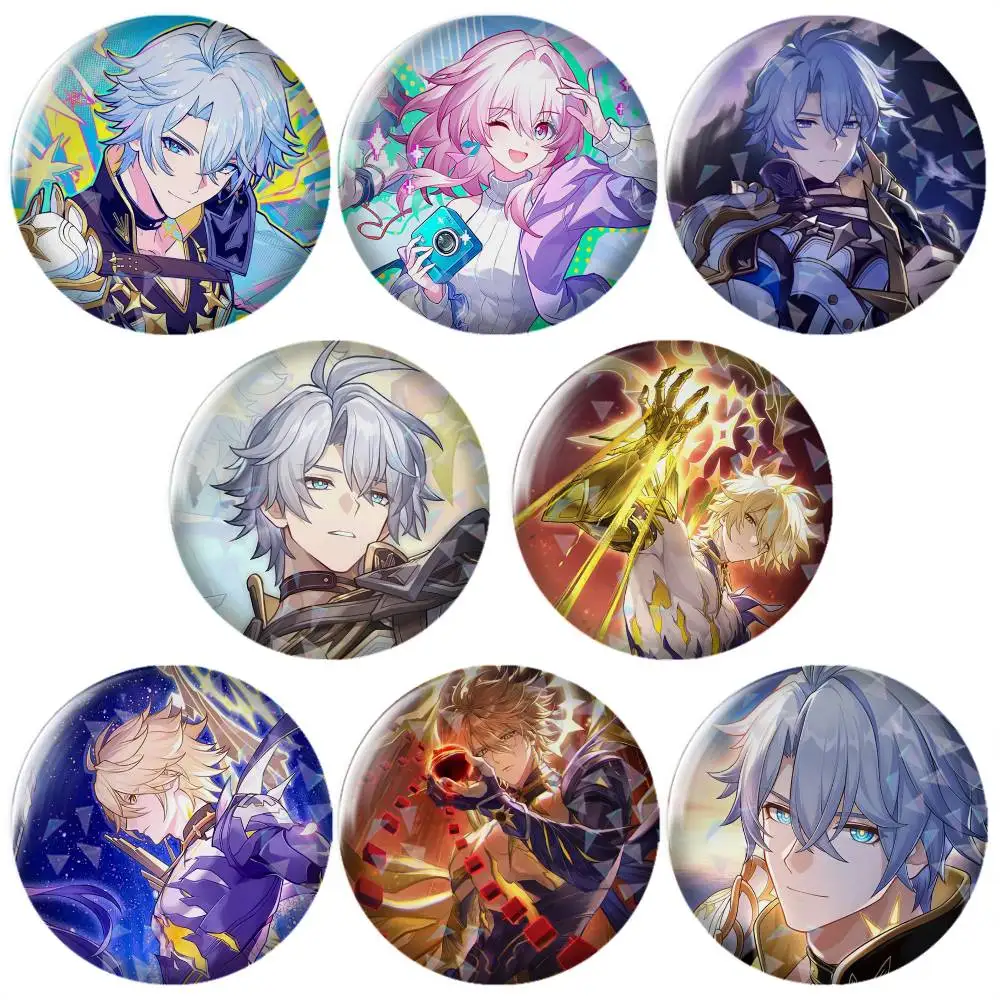 Honkai-i S-Star R-Rail Game Brooch Metal Decorative Brooch Pins for Backpack Clothes Jacket Accessories,Souvenir.