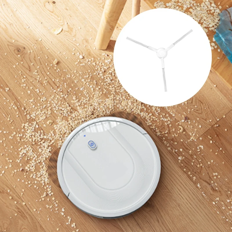 20 PCS Spare Part Fit For Mijia Omni M30 Pro / C107 Side Brush Robot Vacuum Cleaner Accessories Replacement Parts White Plastic