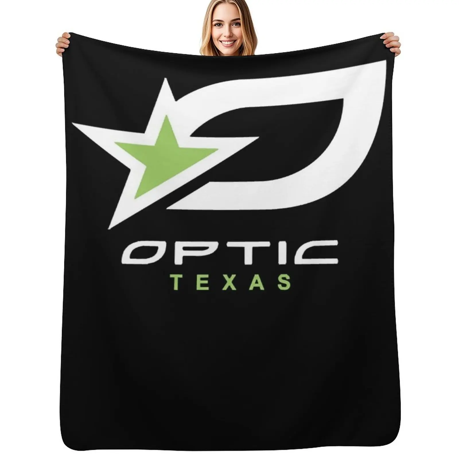

OpTic Texas Merch Shirt Essential Throw Blanket Giant Sofa Large Personalized Gift Designers Blanket