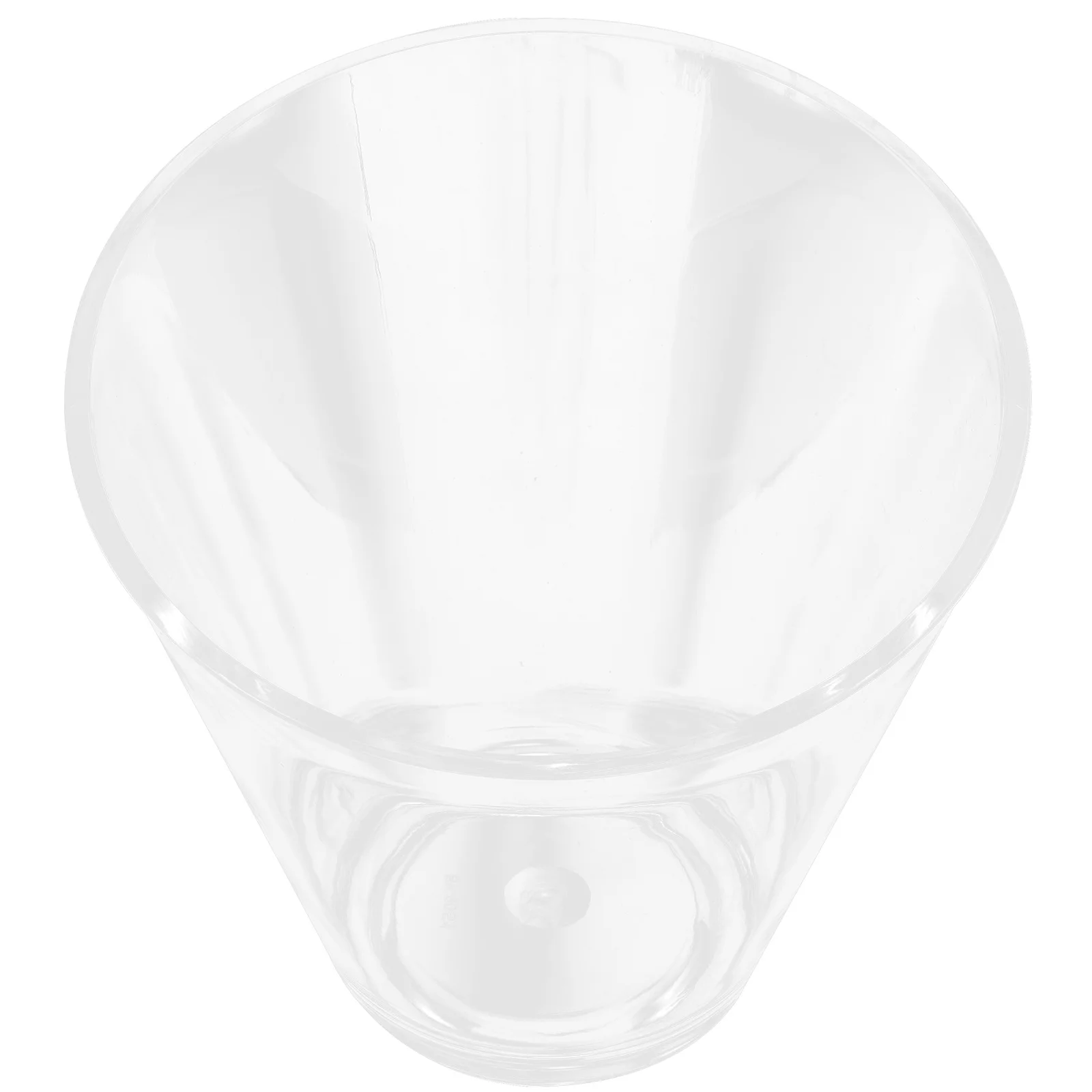 وعاء سلطة مائل من الأكريليك مقاس 19 سم، حاوية تقديم الطعام الشفافة للحلوى والفواكه والخضروات، وعاء الوجبات الخفيفة الشفاف، تصميم حديث