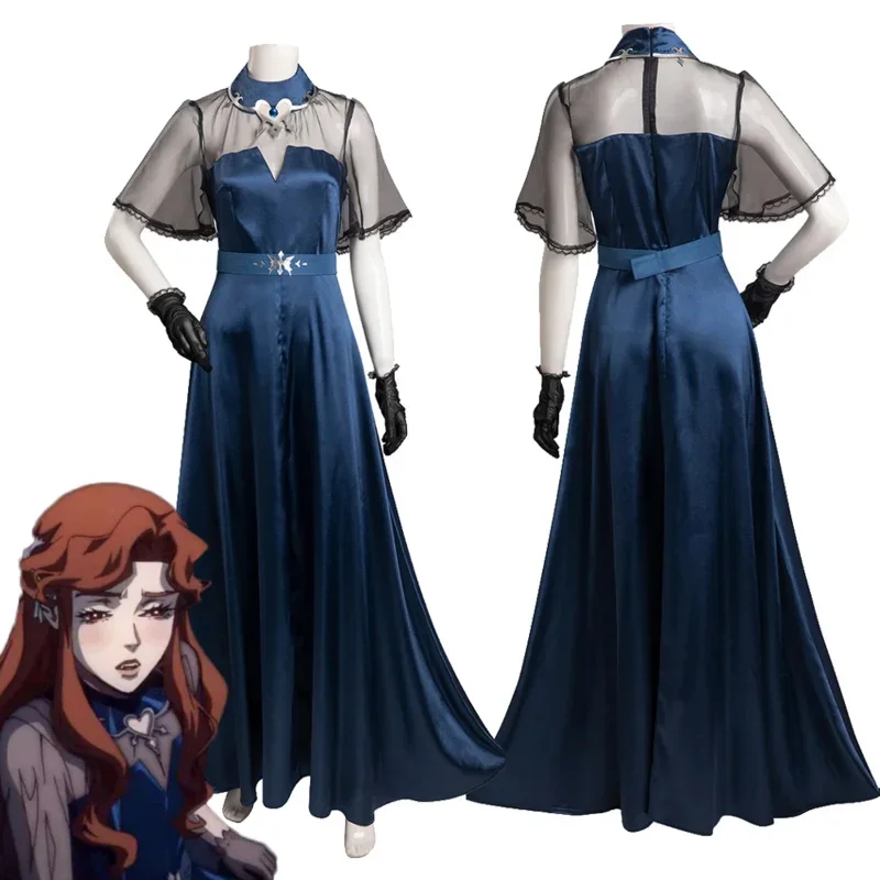 Lenore-Disfraz de Cosplay de dibujos animados Castlevania, vestido de fantasía para mujer, ropa de Carnaval de Halloween para disfraz, juego de rol femenino