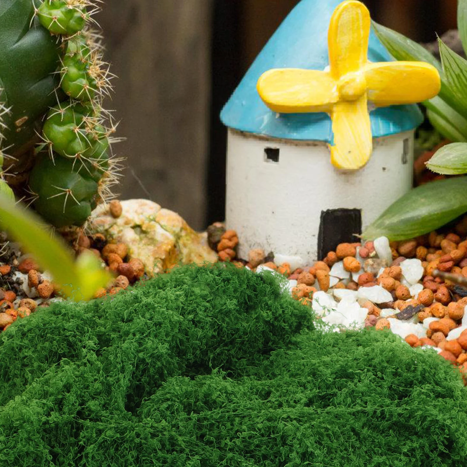 

Artificial Moss Sheet for Crafts Realistic Faux Moss Pad Easy Arrange Soft Texture for Plants Pot Micro Landscape Decor