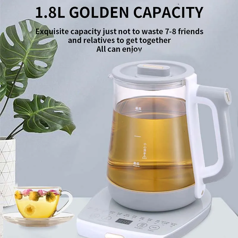 110V220V Health Pot Multifunctional Electric Cooking Soup Decocting Medicine Flower Tea Maker Black Camellia Teapot EU US Plug