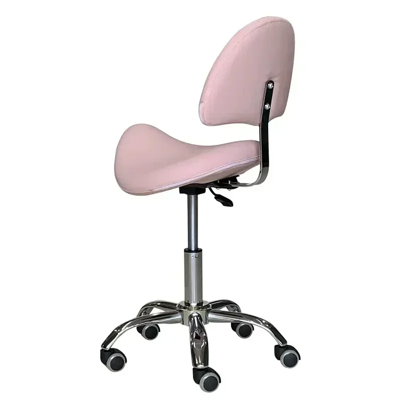 Hairdressing Stool Chairs Wheels Pink Salon Hair Stylist Ergonomics Chairs Barber Shop Chaise Coiffure Beauty Reception