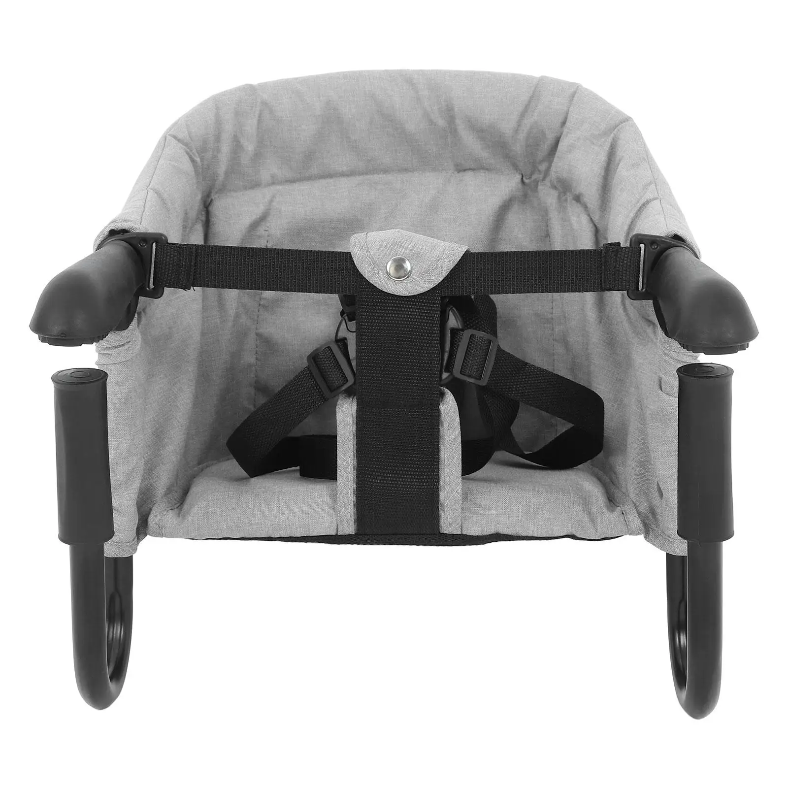 Foldable Baby High Chair Portable Attachable Clip on Table Chair Grey Feeding Seats Travel Picnic Storage Bag Outdoor