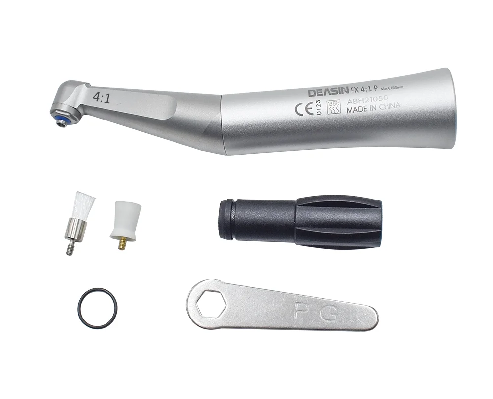 DEASIN Dental 4:1 Prophy Winkelstück mit niedriger Geschwindigkeit FX41P für Zahnmedizinische Ausrüstung Prophylaxe Schraubbecher Prophy-Bürste – Detail 7