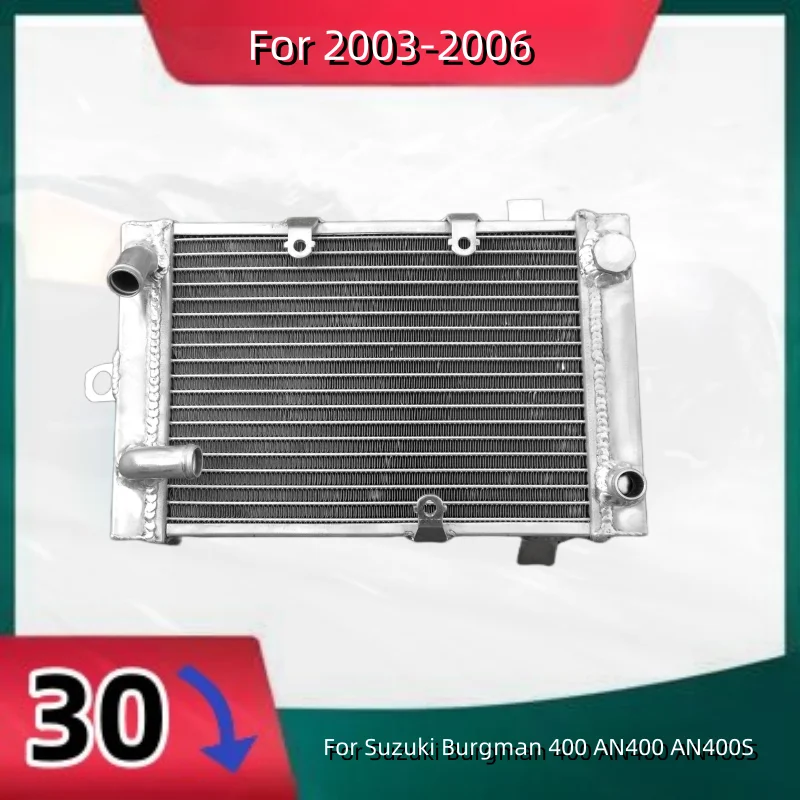 

Aluminum Radiator For 2003-2006 Suzuki Burgman 400 AN400 AN400S Cooler Cooling Coolant 2003 2004 2005 2006