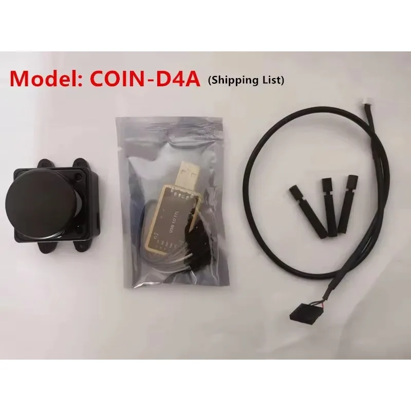 LDROBOT D500 KIT COIN-D4 12meters  Scanner 360 Degree Scanning 30000Lux Support ROS1 and ROS2 for Indoor and outdoor