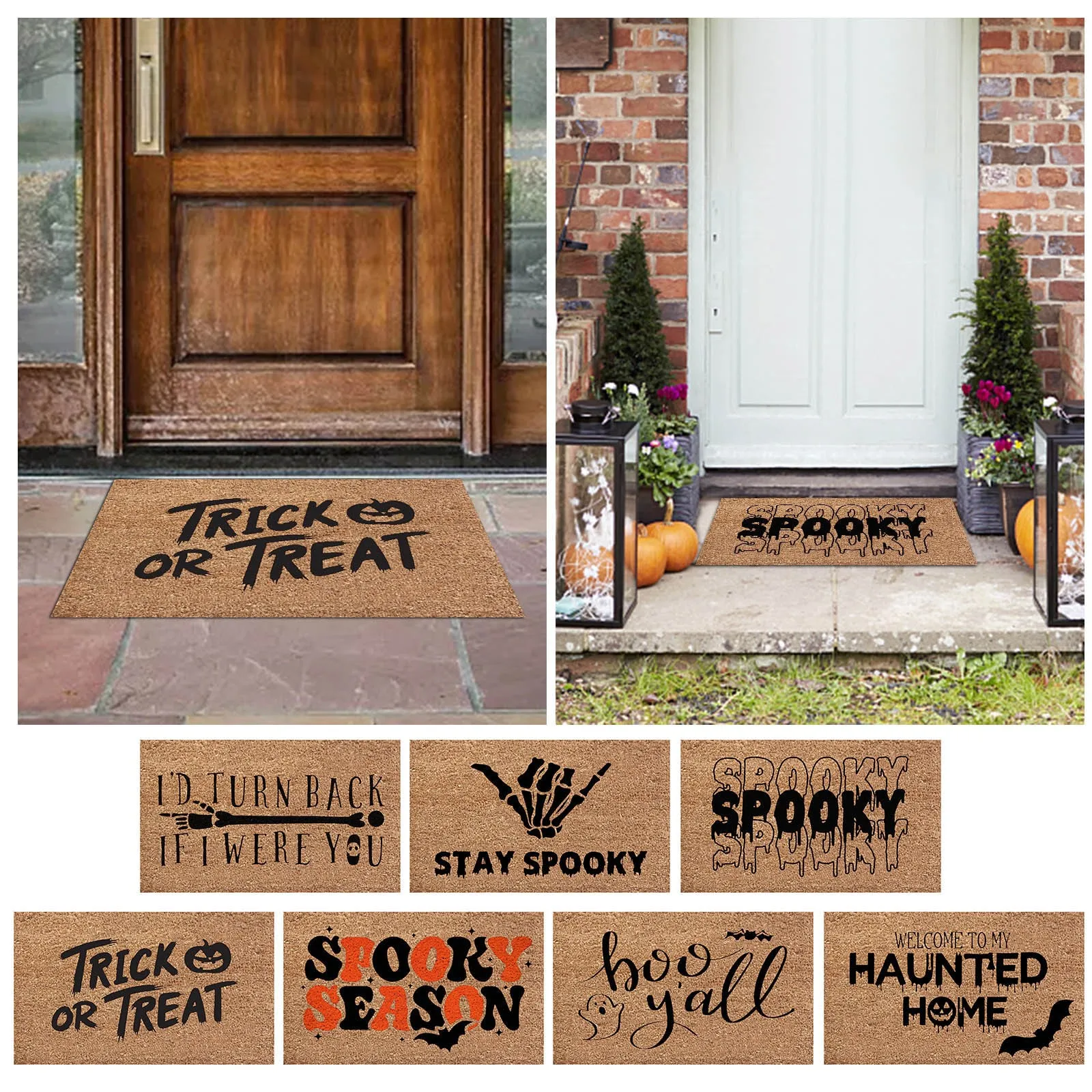 

Halloween Entrance Doormat For Front Door Kitchen Carpet Welcome Mats Funny Door Mat Decorative Home Decor Rug Outside Floor Mat