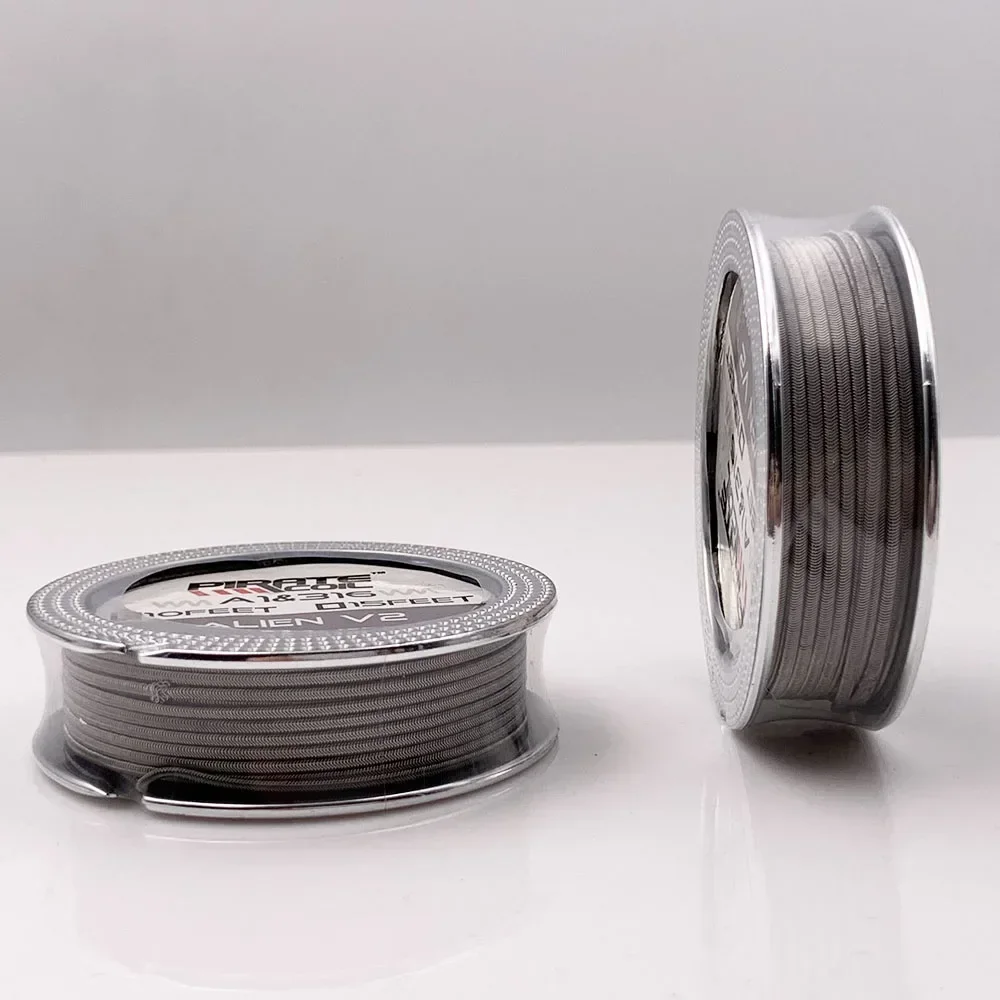 Orijinal Yılan Alien V2 Alien V1 V4 A1 NI80 SS316 10 Feet 26GA 28GA 32GA DIY ZEUS X Bobin Isıtma Tel Aracı