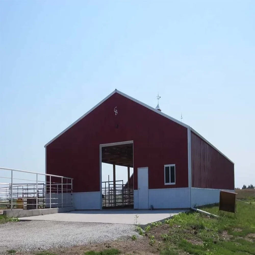 Prefab Steel Structure Cow Farm Shed Building Dairy Steel Structure Cow Farm House