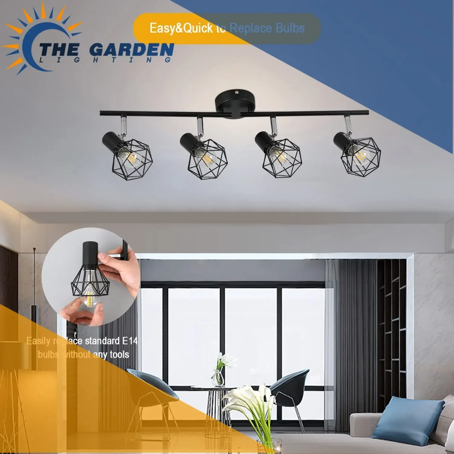 

4 Head Track Lighting,AC90-260v Simple Style LED,for Kitchen,Bed RoomExhibition,Industrial Clothing Store Utility Room