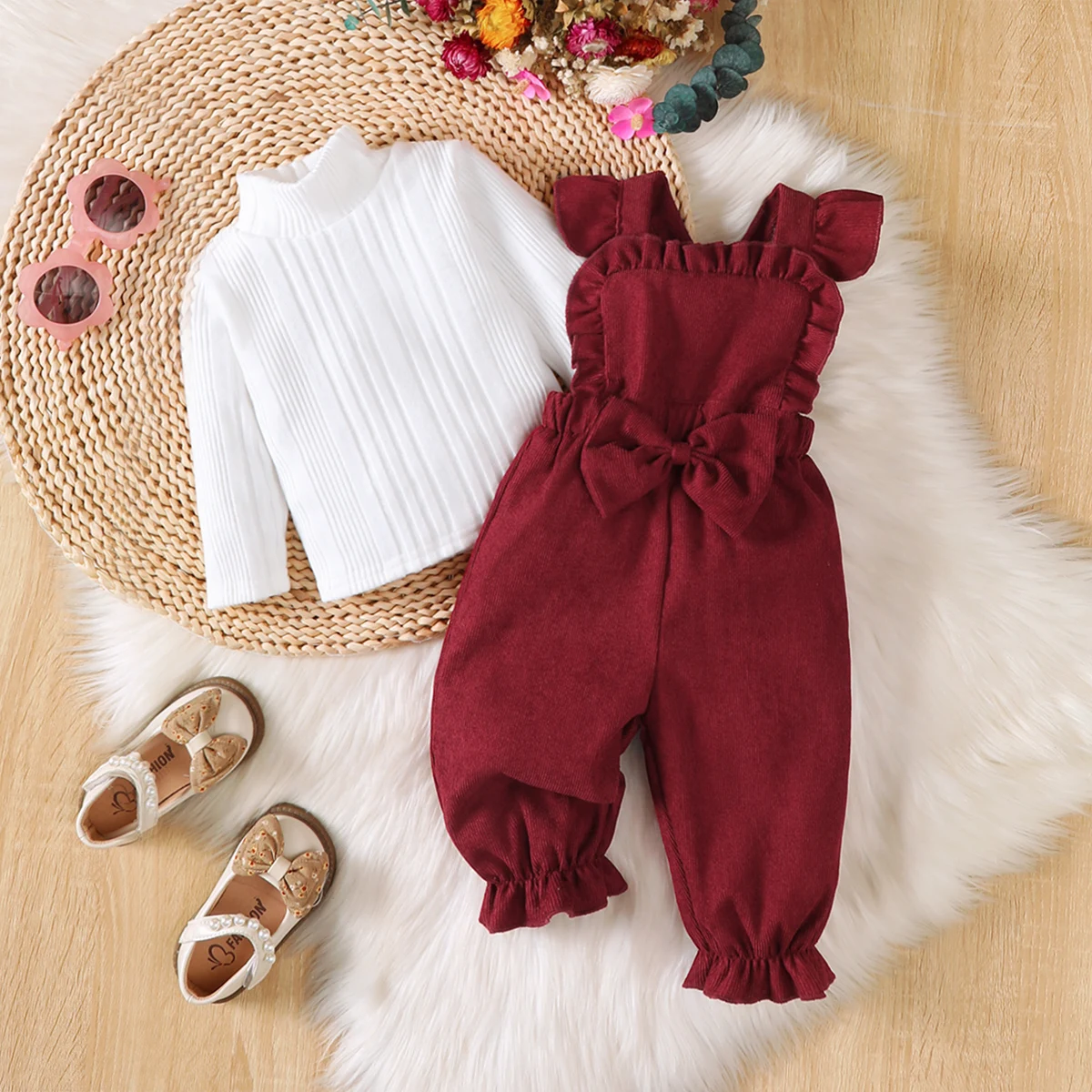 Baby Mädchen Outfit Set 2-teilig (0-18 Monate) – Herbst/Winter