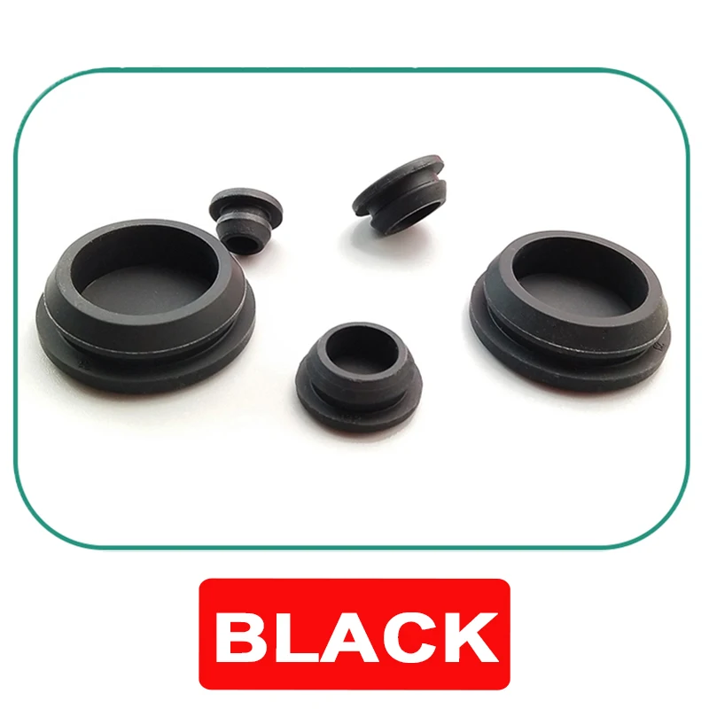 T Type Silicone Rubber Hole Plug, 2.5-60mm Snap-on Blanking End Cap, Tube Insert Bung Waterproof Sealing Stopper Cover