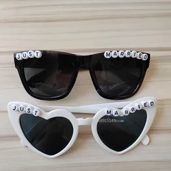 Just Married Sunglasses Wedding Bridal Shower Decoration Bride Groom Team Bride Glasses Bridesmaid Gift Bachelorette Party Decor