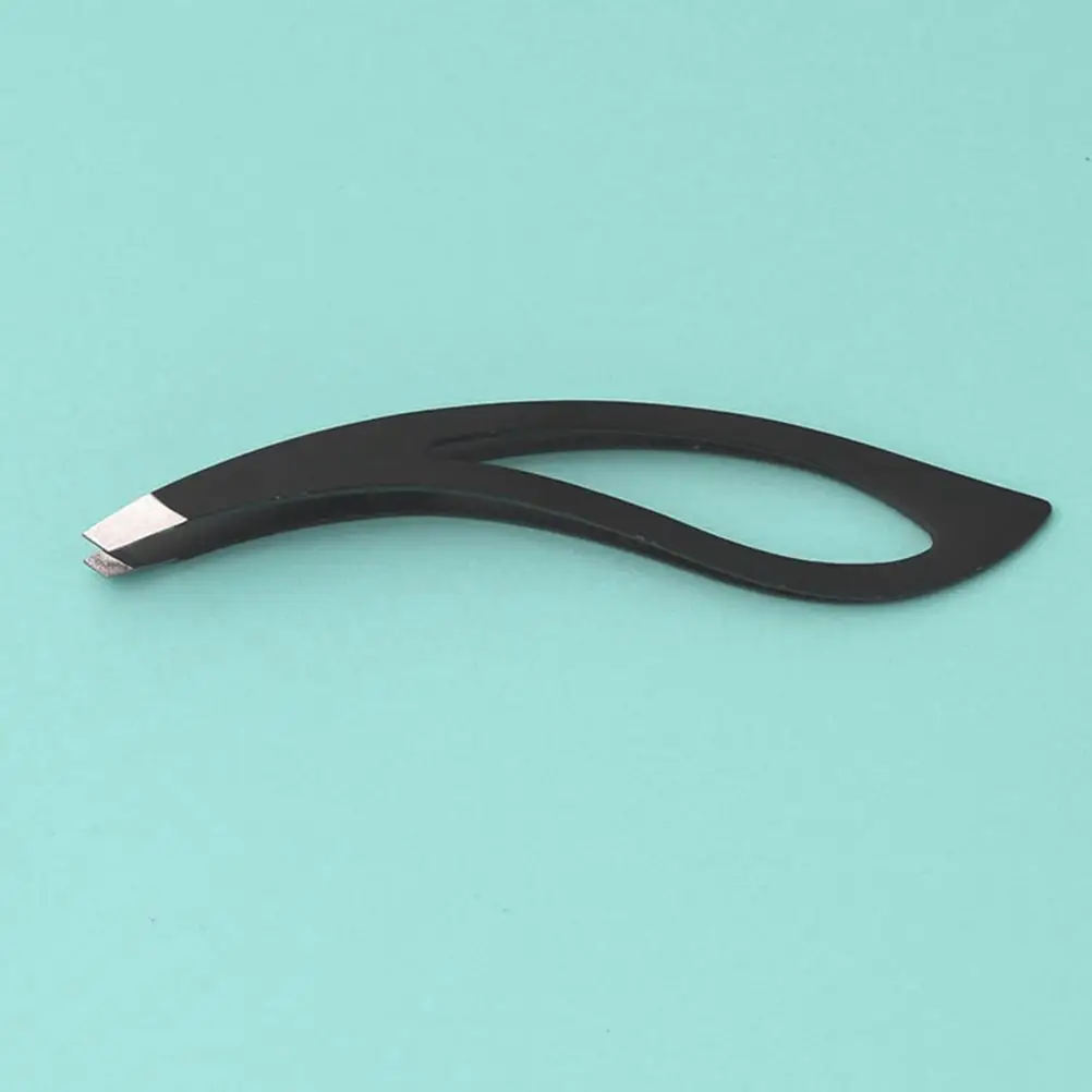 2 個の精密先端眉毛除去ツールステンレス鋼ピンセット眉毛摘み取りマニキュアはさみまつげピンセット