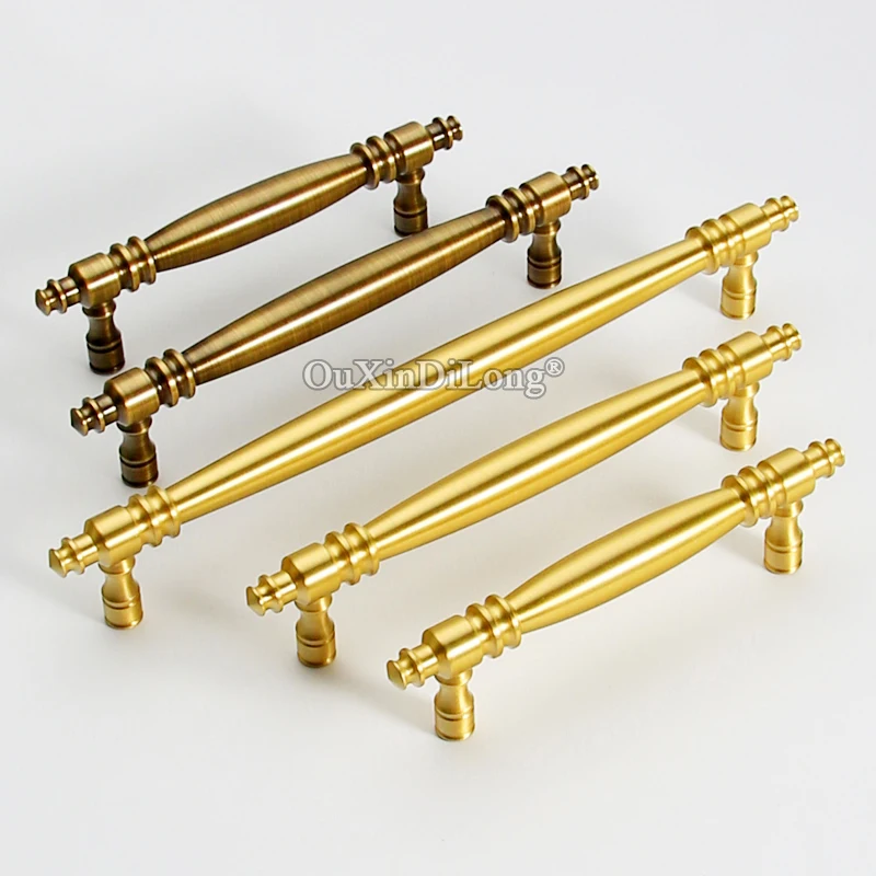 

Retro 4PCS Solid Pure Brass Furniture Pull Handles Drawer Knobs Cupboard Wardrobe Kitchen Bookcase Shoe Dresser TV Cabinet Pulls