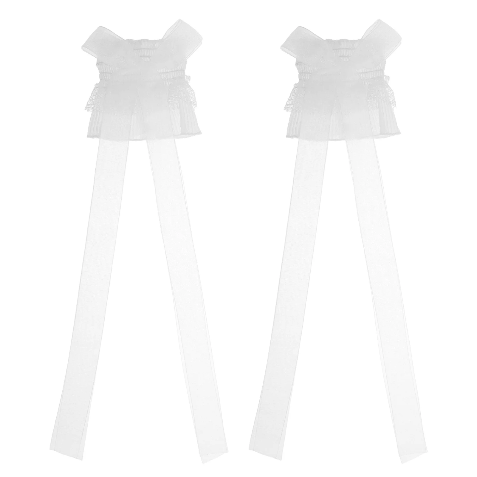 1 زوج الدانتيل أصفاد للذراع القوس قابل للتعديل المرأة العلوي أصفاد للذراع لوليتا فساتين تأثيري الزفاف ملابس رسمية اليد الزخرفية