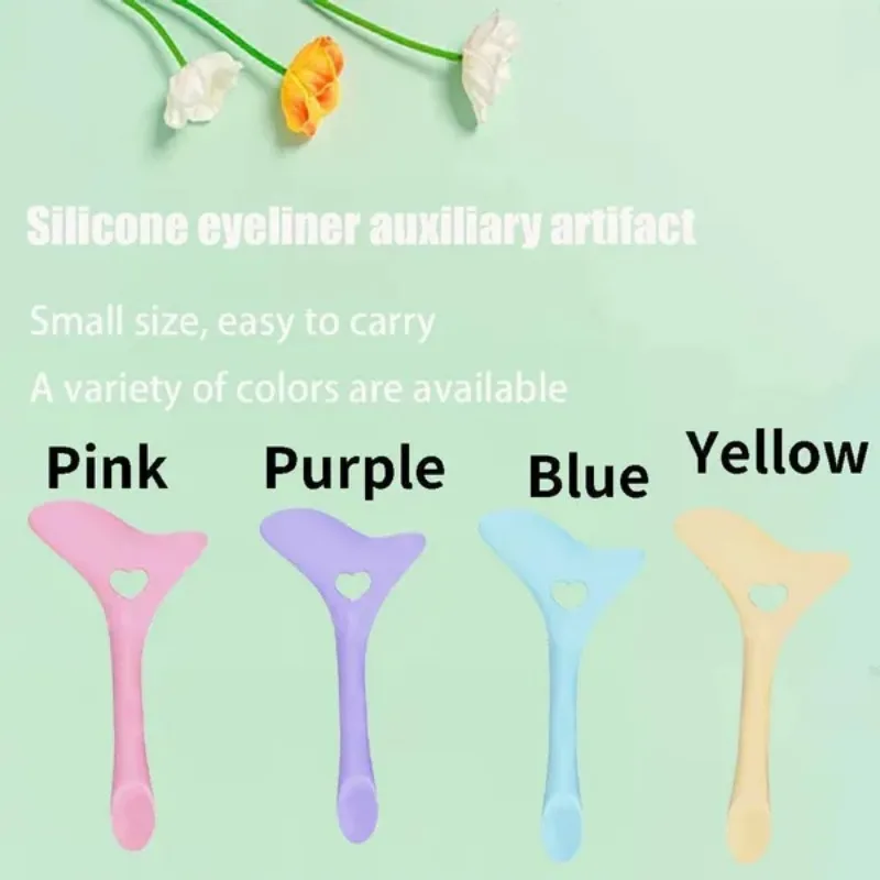Make-up Pinsel Halter Multifunktionale Silikon Eyeliner Schablonen Mascara Zeichnung Lidschatten Applikator Applikator Make-Up-Tool