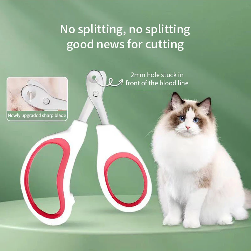 Professional Cat Nail Clippers for Small Cat Dog Stainless Steel Puppy Claws Cutter Pet Nail Grooming Clippers Trimmer