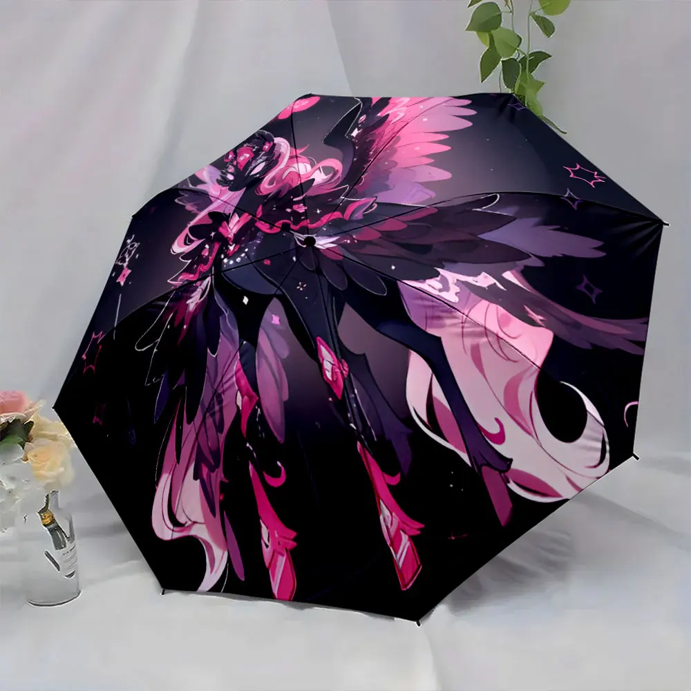 1PC Fantasy Character Artistic Umbrella Design Print 8 Iron Ribs Folding Umbrella Auto-Open Fashion Sunshade