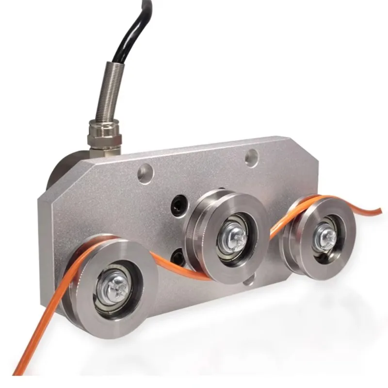 

2025Датчик натяжения с тремя шкивами, измерение напряжения, пряжа, трос, трос, датчик силы IP67, нержавеющая сталь HT Sen