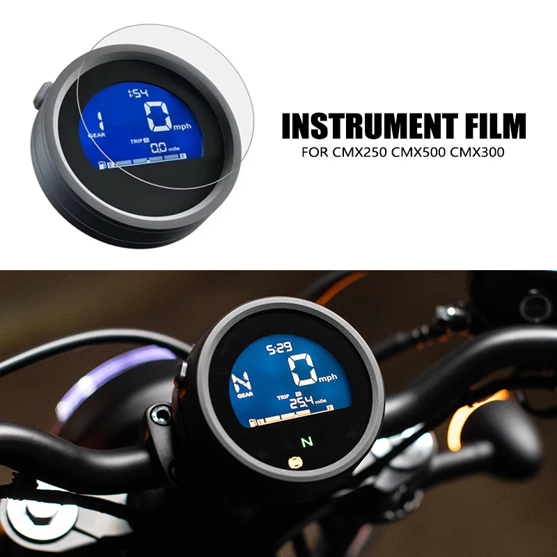 

Подходит для Honda Rebel 500 CMX500, пленка для приборной панели CMX300 500 CL500 2020-2024 2023, защитная пленка для экрана мотоцикла, защита от царапин