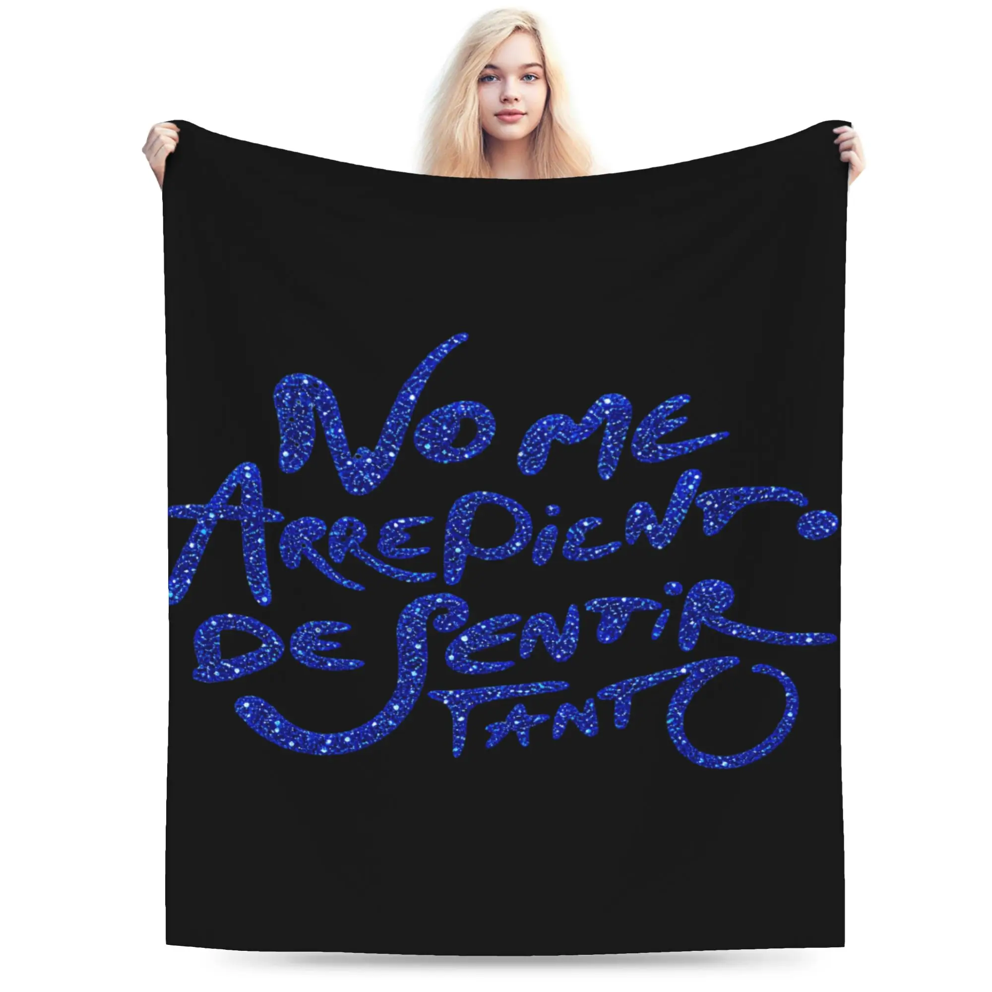No Me Arrepiento De Sentir Tanto Karols G NMADST Blankets Coral Fleece Plush Super Soft Throw Blankets for Sofa Plush Thin Quilt