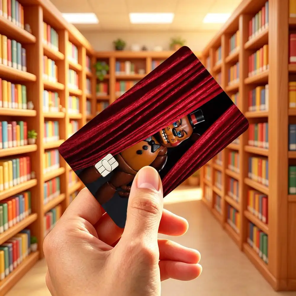 F-Fnaf Five-Nights-At-F-Freddys Credit Card HD Stickers Game Card Decal Small Chip Waterproof Sticker Gift