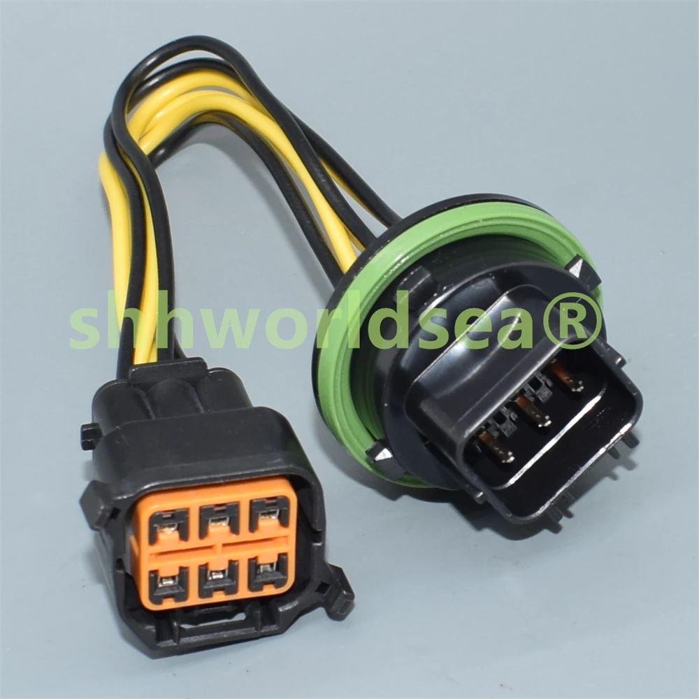 shhworldsea 6 Pin Auto plug wiring cable Car headlight connector Light Lamp Plug for Hyundai Sonata Elantra IX35 KIA