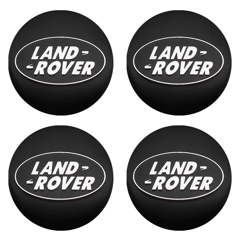 56+60mm Car Wheel Center Hub Cap Badge Emblem Decal Wheel Sticker For Land Rover Discovery Range Rover Evoque Velar Defender