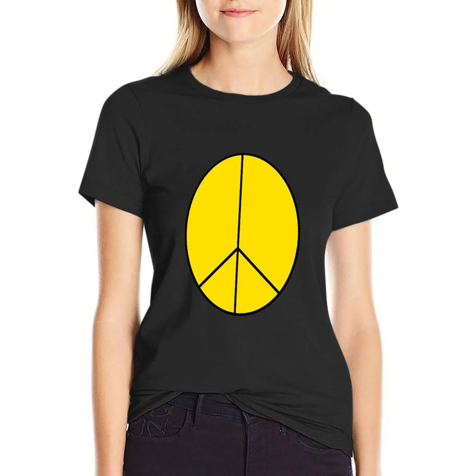 

Mr. Van Driessen's peace shirt T-Shirt graphics sweat hippie clothes anime t-shirt dress for Women long