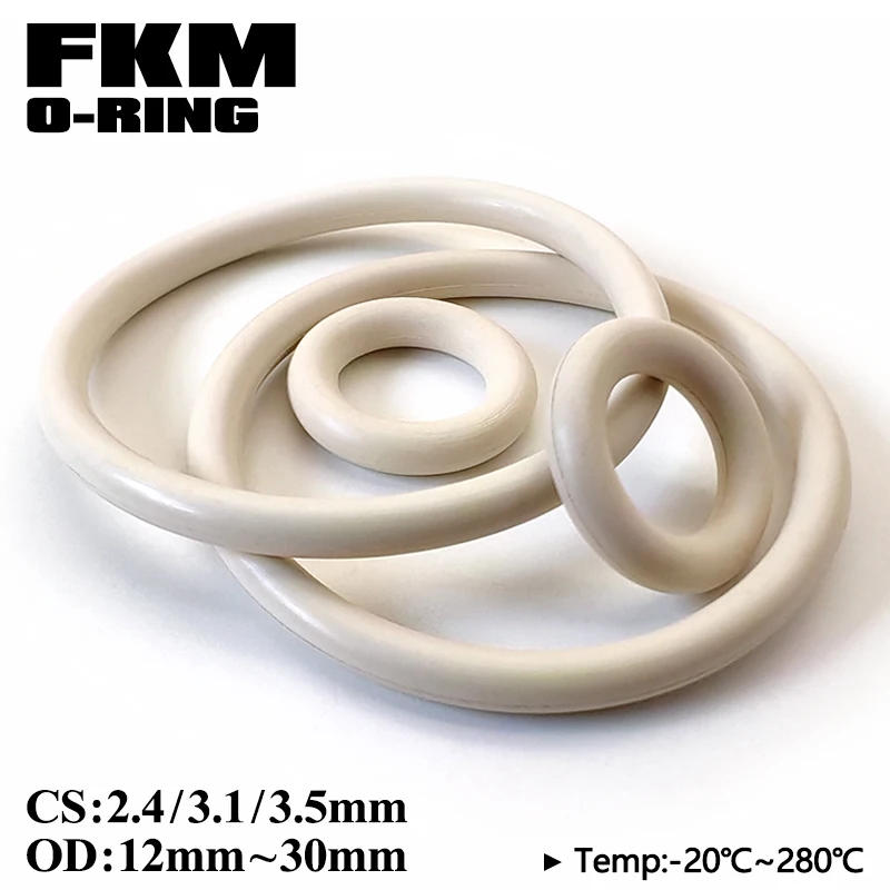 White Fkm O Ring Fl…