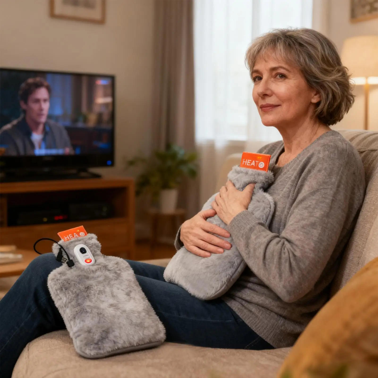 

Electric Hot Water Bag Cold Weather Warming Supplies Heated Hot Water Pack for Patients Elderly Students Athletes Office Car Bed