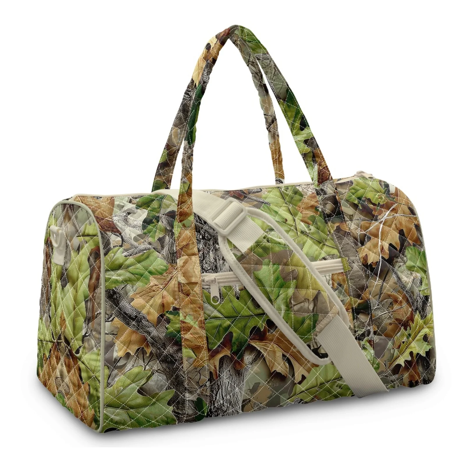 Coloranimal Hunting Camo Quilted Duffle Bag Polyester Lightweight Carry-on Gym Bag for Beach New Trend