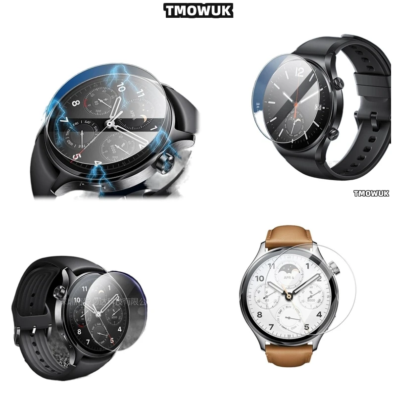 

For Xiaomi Watch S1 S3 Pro S4 Sport No-Residue Tempered Glass Screen Protector HD Scratch-Resistant Anti-Glare